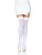 Luna Thigh High Stockings- white, front view