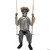 62" Hanging Lightup Animated Swinging Skeleton Boy- front view
