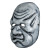 The Twilight Zone- Wilfred Harper Vacuform Mask- left angled view