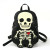 GLOW IN THE DARK SKELETON MAN MINI BACKPACK- Front View