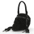 SKULL BAG BLACK VELVET- Left Side View