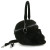 SKULL BAG BLACK VELVET- Right Side View