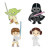 Star Wars Chibi 4 Piece Pin Set- all pins