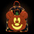 Mick-O-Lantern Glow In The Dark Mini Backpack- glow in the dark front view