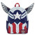 Marvel Falcon Captain America Cosplay Mini Backpack- front view