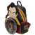 Disney Villains Scene Gaston Mini Backpack- top angled view