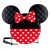 Mickey And Minnie Valentines Reversible Crossbody Bag- Minnie side