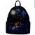 The Little Mermaid Ariel Fireworks Light Up Mini Backpack- stars and moon glowing in the dark