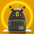 Pokemon Umbreon Cosplay Mini Backpack- with ring of light around it