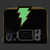 DC Comics Black Adam Glow In The Dark Cosplay Wallet- glowing front view