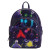 Disney Villains Triple Pocket Glow In The Dark Mini Backpack- front view