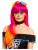 Pink & Orange Day of The Dead Wig