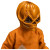 Trick R Treat- Deluxe 1:6 Scale Sam Figure- up close sam unmasked right side view