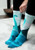 Loch Ness Monster Socks- worn by model 2