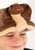 Cobra Sprazy Toy Hat- worn by child model, up close