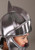 Silver Knight Plush Helmet- worn by child model side view