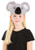 Plush Koala Headband- worn by girl model