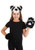 Panda Plush Headband & Paws- worn by girl model