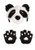 Panda Plush Headband & Paws
