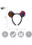 Neon Rainbow Tiger Ears Headband- measurements
