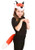 Fox Plush Headband & Tail Kit- worn by girl model