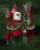 Supersoft Santa Mask- worn by model with an elf and Krampus