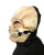 Classic Sock Skull Mask- side view, mouth closed