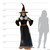 7' Animated Whimsical Witch- size comparison