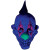 Prankster UV Neon Clown Mask- glowing