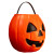 Don Post- Pumpkin Candy Pail- right angled view