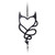 Devil Heart Hanging Decoration- close up 1