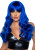 24" Wavy Wig with Bangs- blue