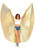 Pleated Halter Isis Extension Wings- gold