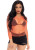 So Chill Fishnet Long Sleeve Shirt- coral