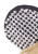 Metallic Studded Mouse Ears Headband- up close