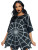 Gothic Glitter Spider Web Poncho- black, front view