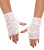 Flip Sequin Mitts- white/ pink