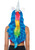 Magical Unicorn Headband with Rainbow Wig Mane- back view
