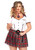 Boarding School Flirt Plus Costume- front view