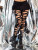 Posy Tattered Footless Tights- modeled