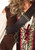 Plus Captain Blackheart Pirate Costume- strap, up close