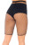 Troublemaker Fishnet Biker Shorts- black, back view