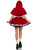 Flirty Miss Red Riding Hood Costume- back view, full body