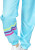 Women's 80s Track Suit Costume- leg, up close