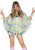 70s Hippie Costume Poncho Set- front view