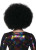 Jumbo Afro Wigs- black, back view
