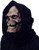 Grim Reaper Plush Hood Skull Mask- left angled view