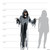 Hanging Animated Reaper- size comparison