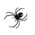 6" Plastic Black Widow Spider