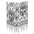Silver Skull Fence Decoration (2 Pieces)